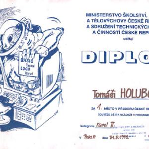 Celostátní kolo soutěže v programování 1992