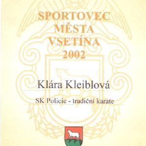 Sportovec  města Vsetína 2003